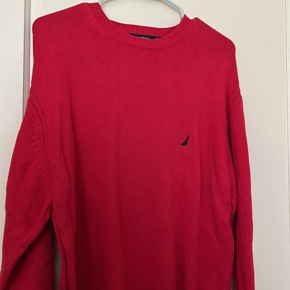 nautica red sweater size: L - Picture 2 of 7